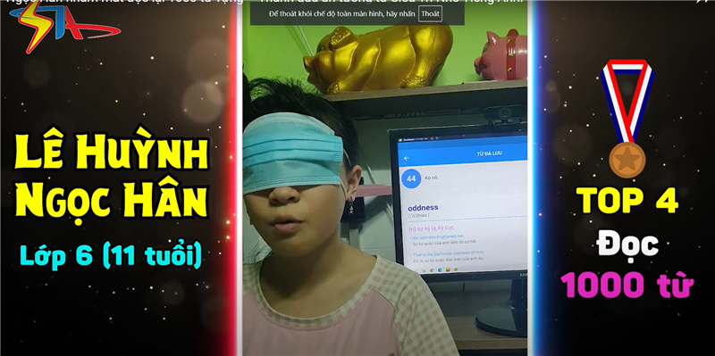 Ngọc Hân nhắm mắt đọc lại 1000 từ vựng – Thành quả ấn tượng từ siêu trí nhớ tiếng anh!