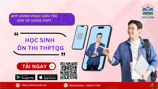 App chinh phục siêu tốc 400 từ vựng THPT quốc gia