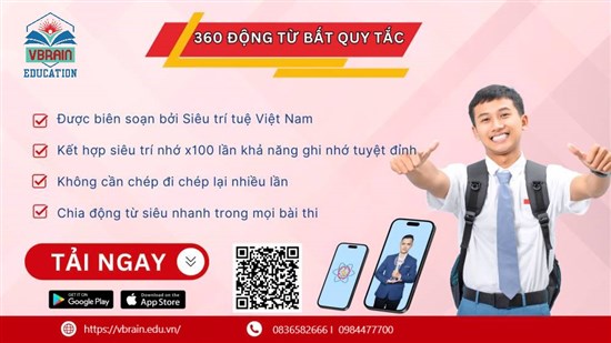 App 360 động từ bất quy tắc