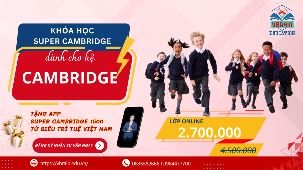 Giá khóa học Cambridge