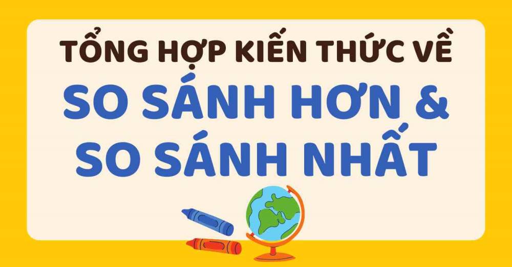 Cấu trúc, cách dùng so sánh hơn và so sánh nhất trong tiếng Anh