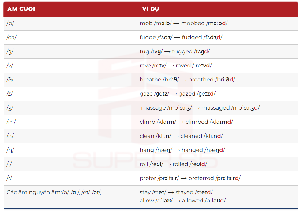 Cách thêm đuôi -ed vào động từ và quy tắc phát âm chuẩn như người bản xứ