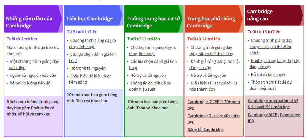 Những điều cha mẹ cần biết trước khi cho con học chương trình Cambridge
