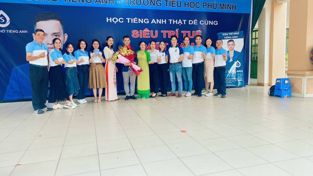Siêu trí nhớ tiếng anh đào tạo tại Trường tiểu học Phú Minh, Sóc Sơn, Hà Nội