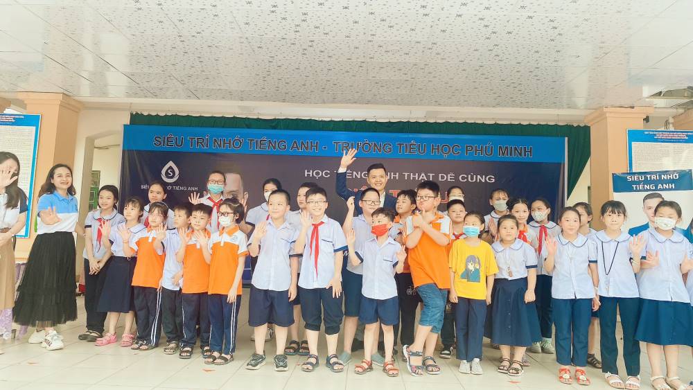 Siêu trí nhớ tiếng anh đào tạo tại Trường tiểu học Phú Minh, Sóc Sơn, Hà Nội