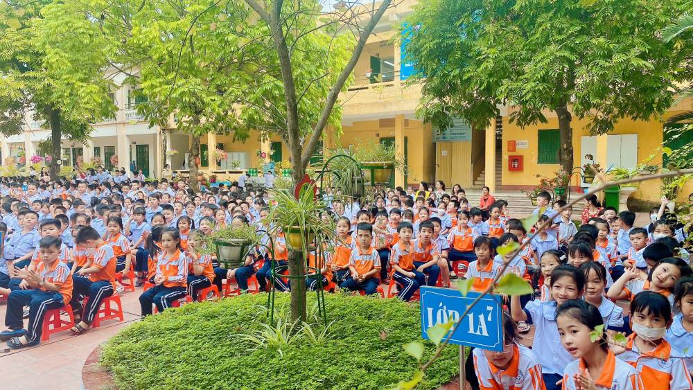 Siêu trí nhớ tiếng anh đào tạo tại Trường tiểu học Phú Minh, Sóc Sơn, Hà Nội